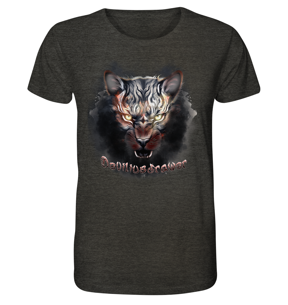 Deviliusdrawer Smoke Tiger - Organic Shirt
