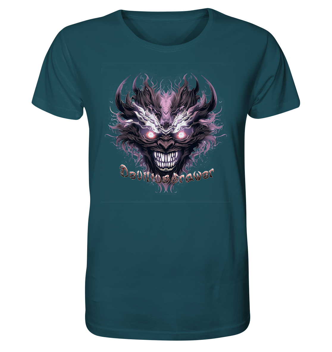 Deviliusdrawer Crazy Mask - Organic Shirt