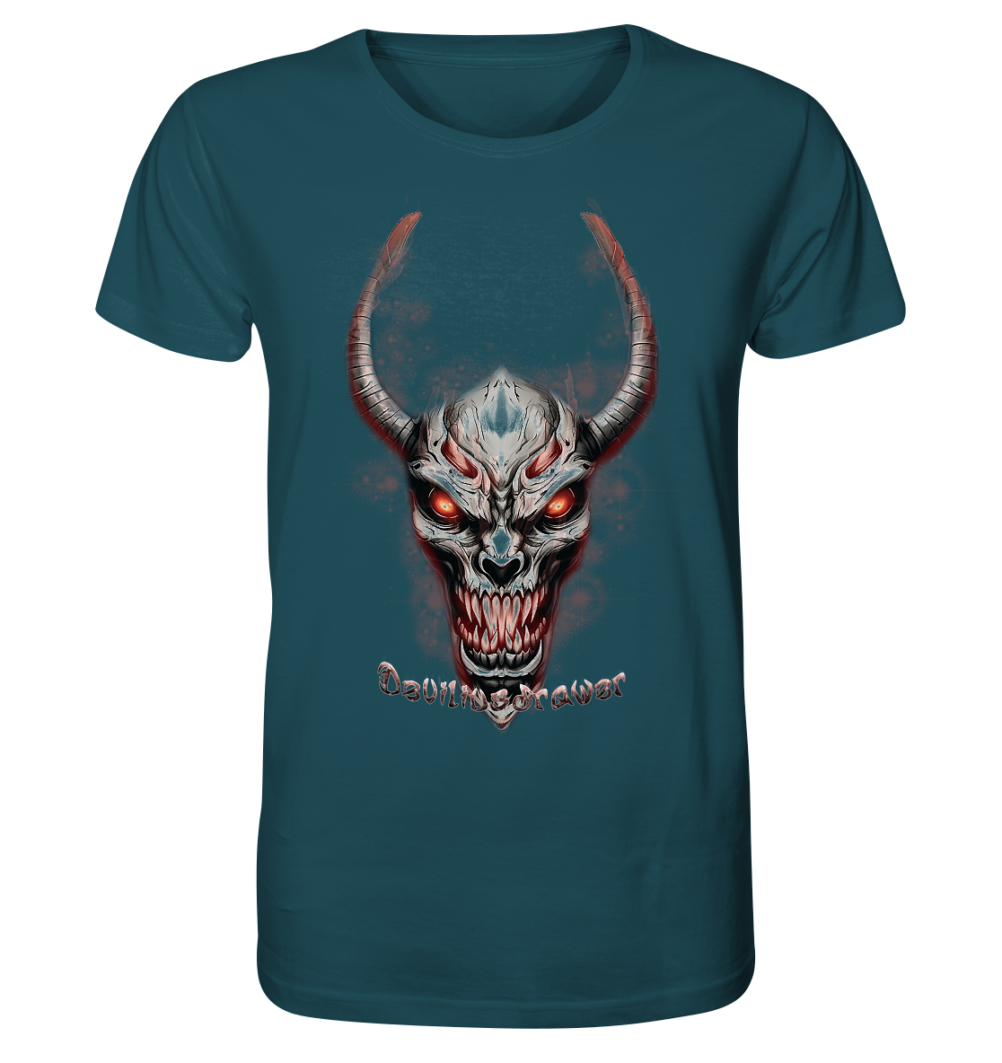 Deviliusdrawer Red Eyed Skeleton - Organic Shirt