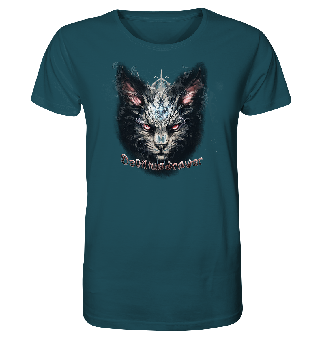 Deviliusdrawer Myshtical Redeyed Cat - Organic Shirt