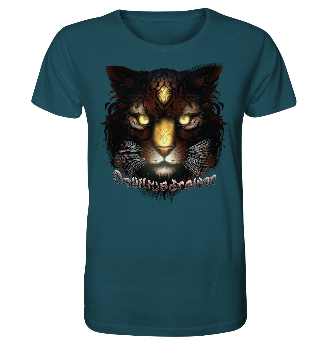 Deviliusdrawer Gold Tigercat - Organic Shirt