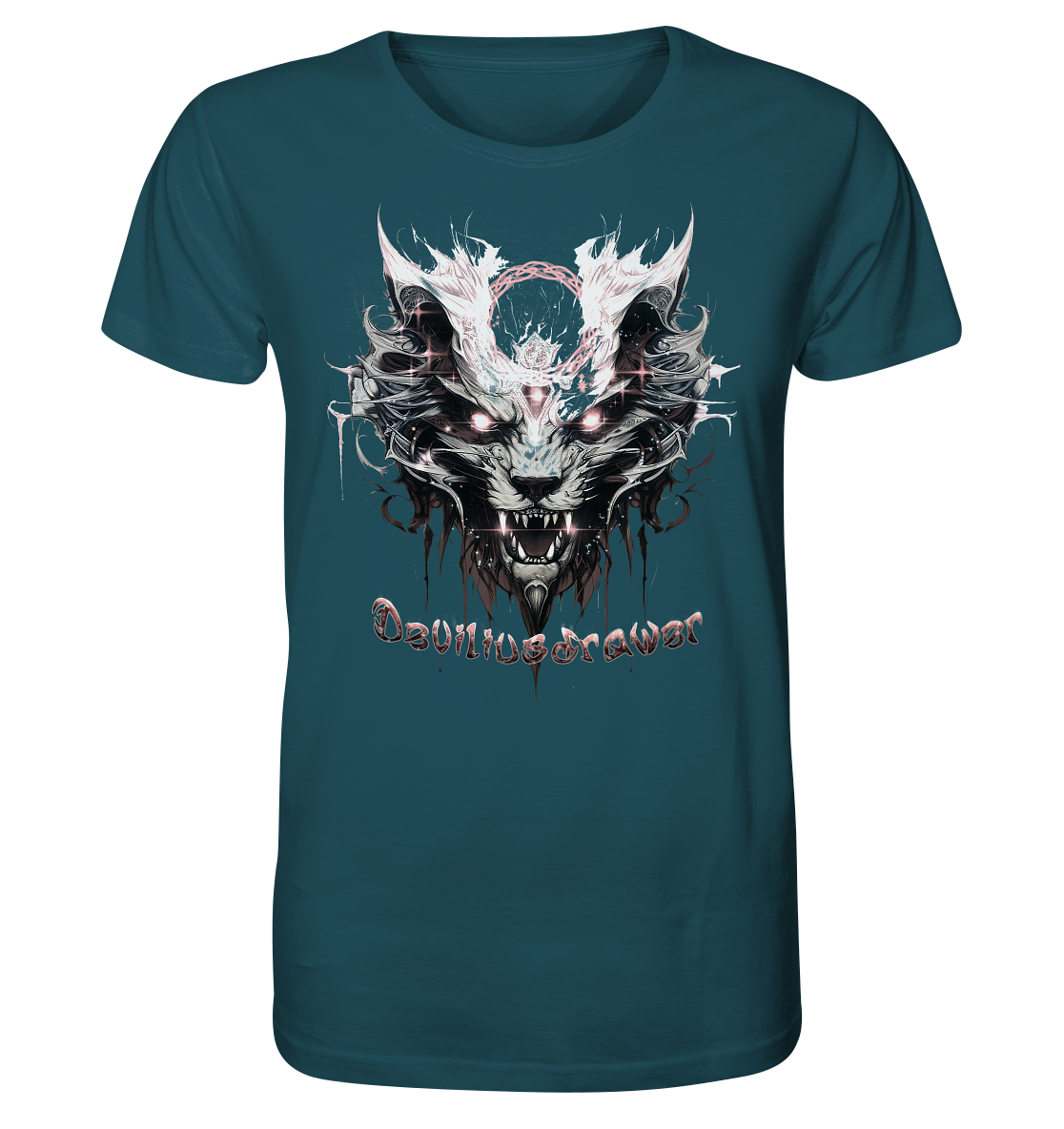 Deviliusdrawer Demonic Glow Cat - Organic Shirt