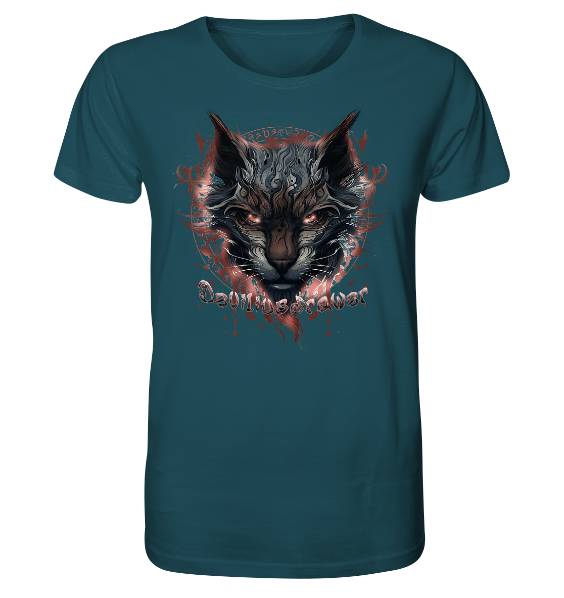 Deviliusdrawer Devil Cat - Organic Shirt