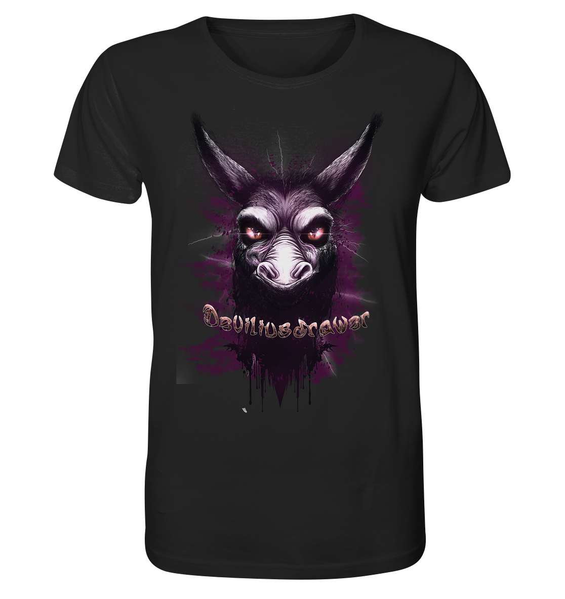 Deviliusdrawer Purple Donkey - Organic Shirt
