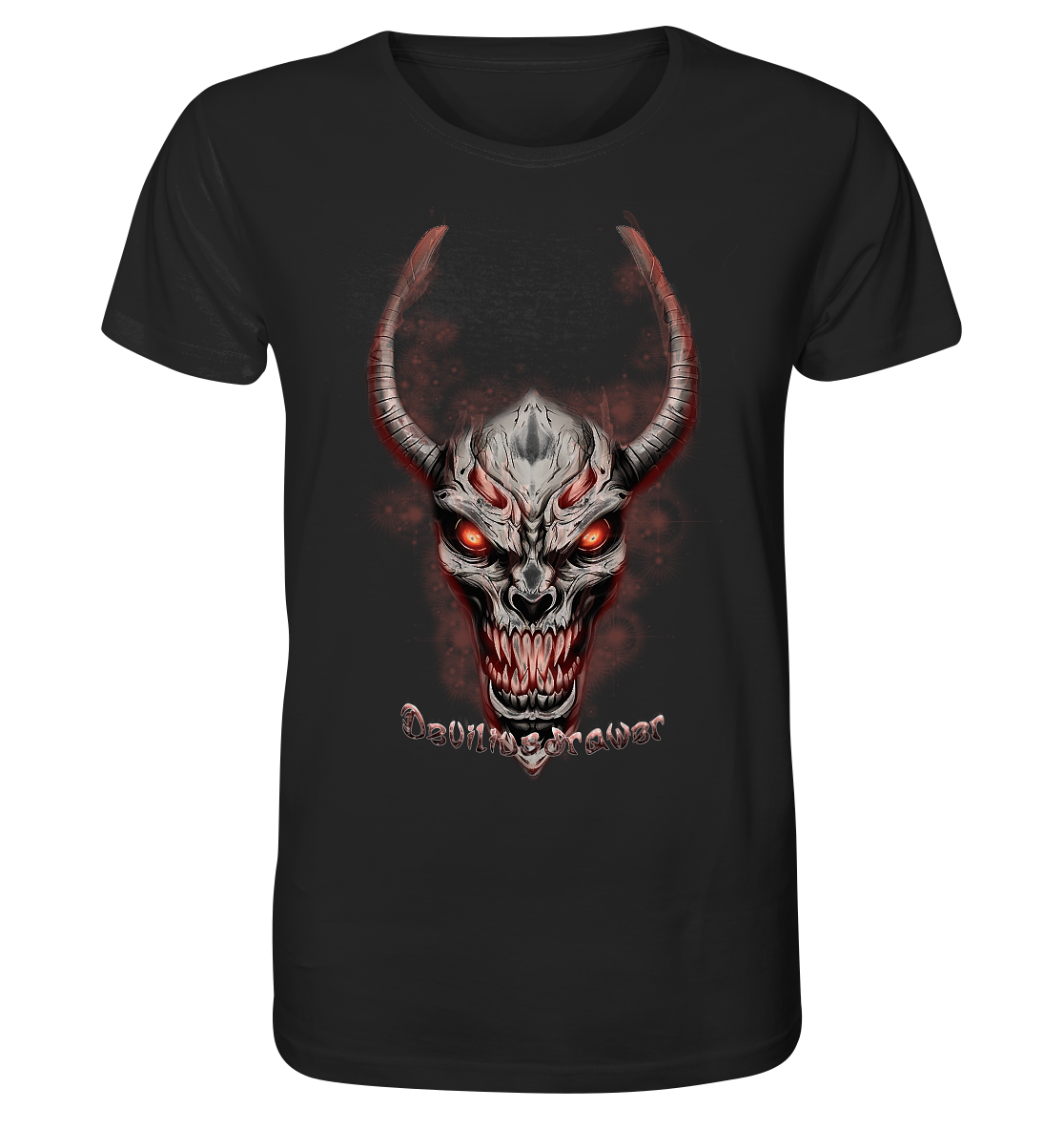 Deviliusdrawer Red Eyed Skeleton - Organic Shirt