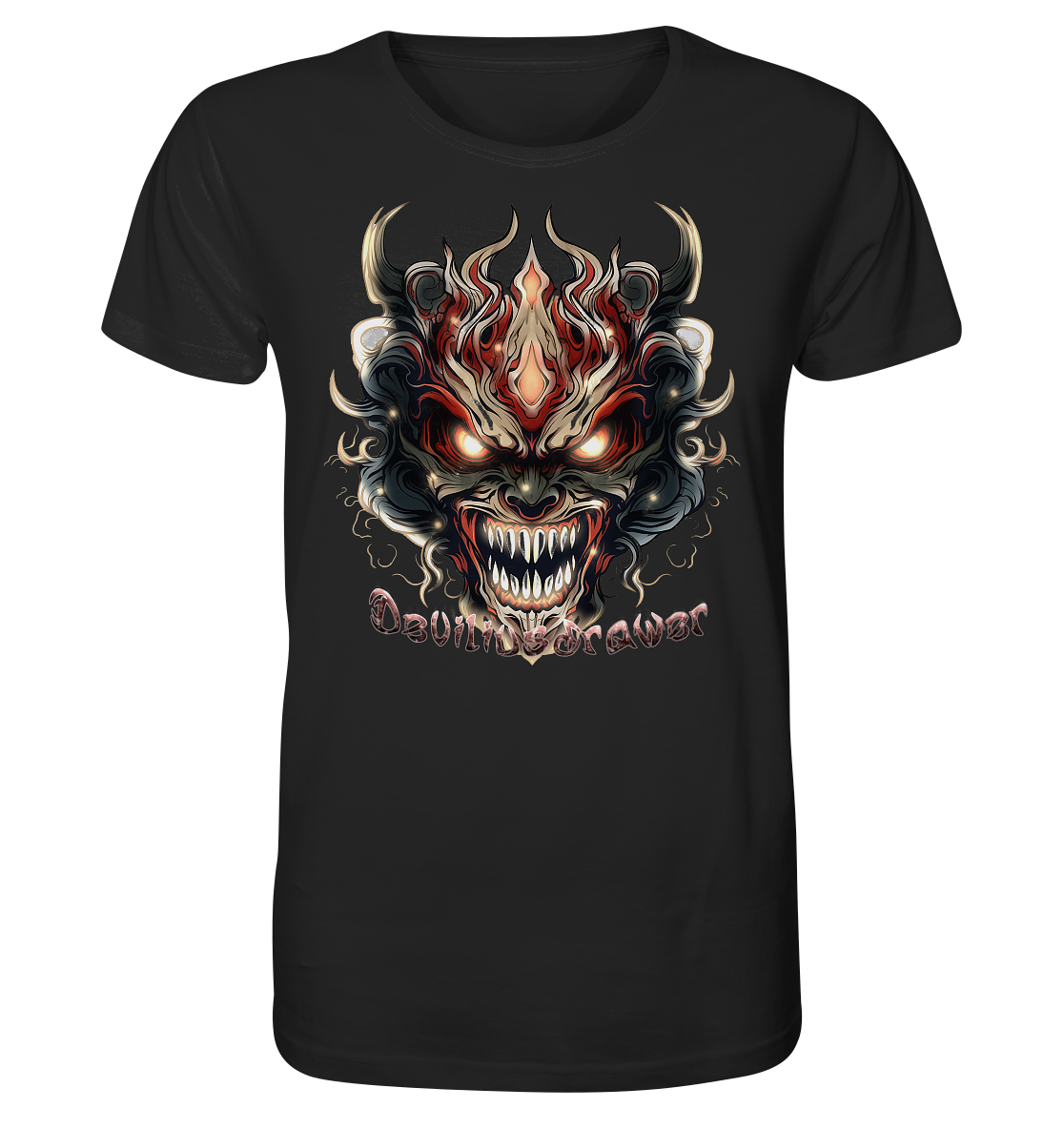 Deviliusdrawer Evil Vamp Mask - Organic Shirt