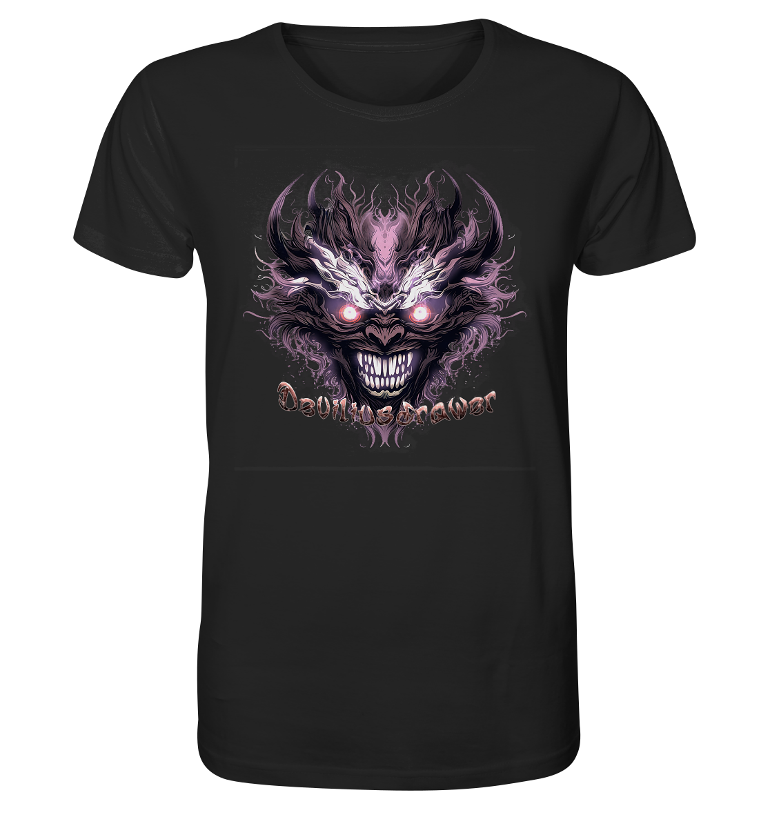 Deviliusdrawer Crazy Mask - Organic Shirt