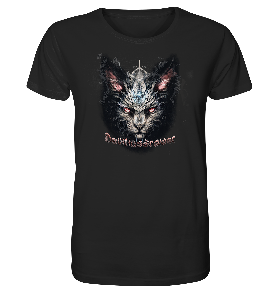 Deviliusdrawer Myshtical Redeyed Cat - Organic Shirt