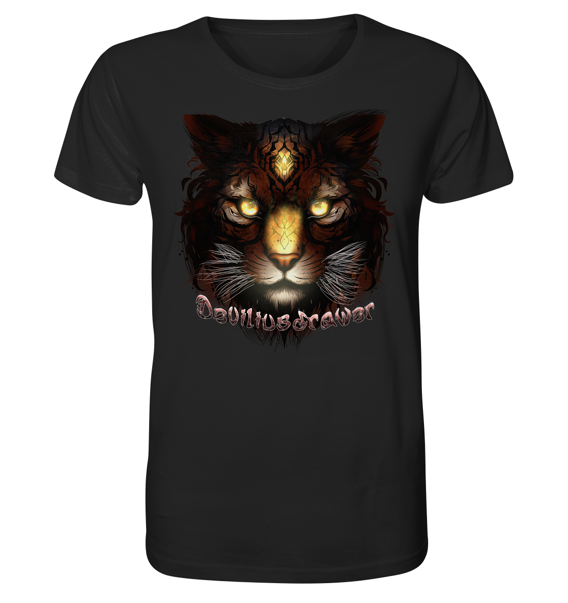 Deviliusdrawer Gold Tigercat - Organic Shirt
