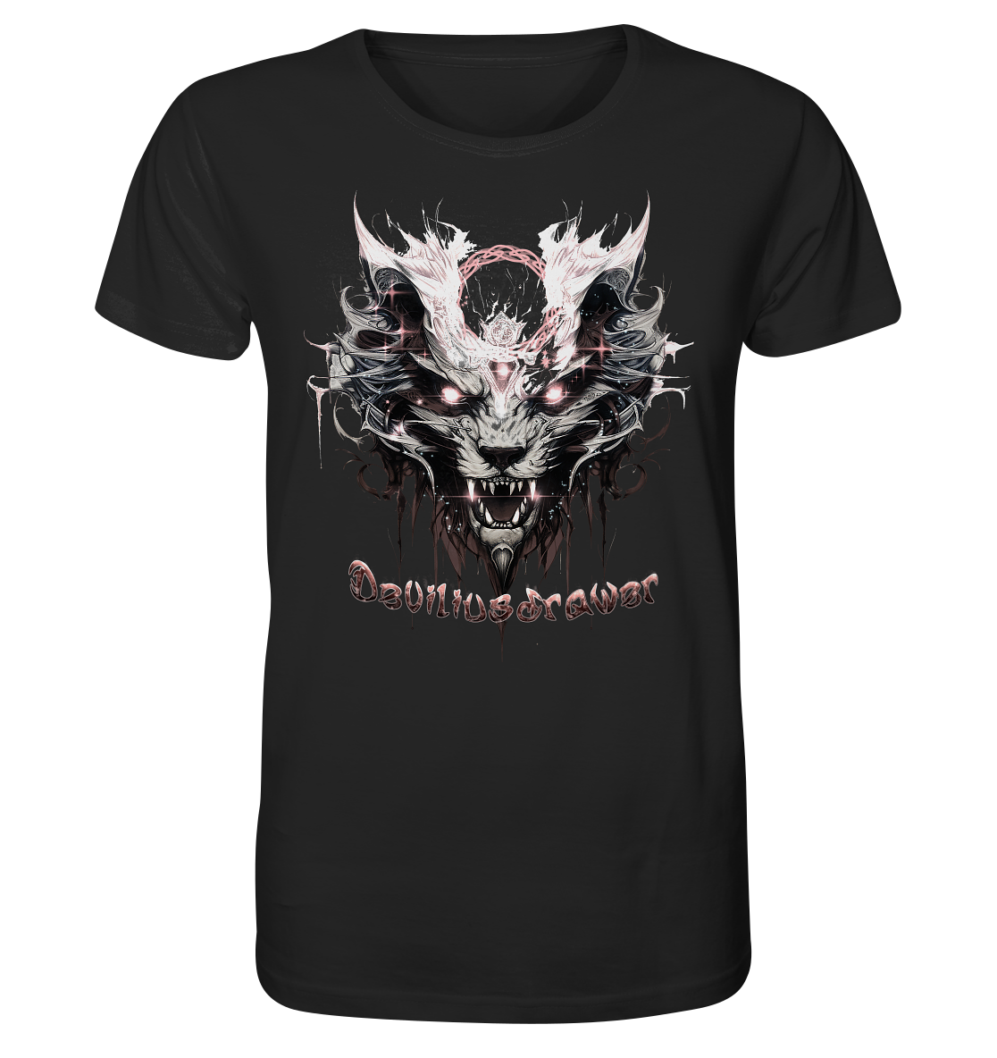 Deviliusdrawer Demonic Glow Cat - Organic Shirt