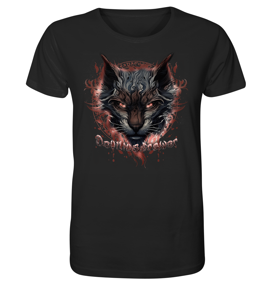 Deviliusdrawer Devil Cat - Organic Shirt