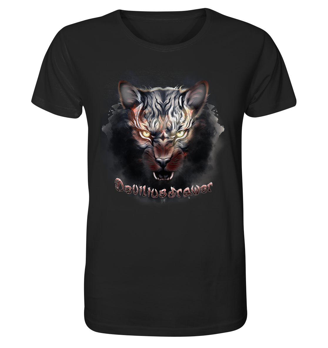 Deviliusdrawer Smoke Tiger - Organic Shirt