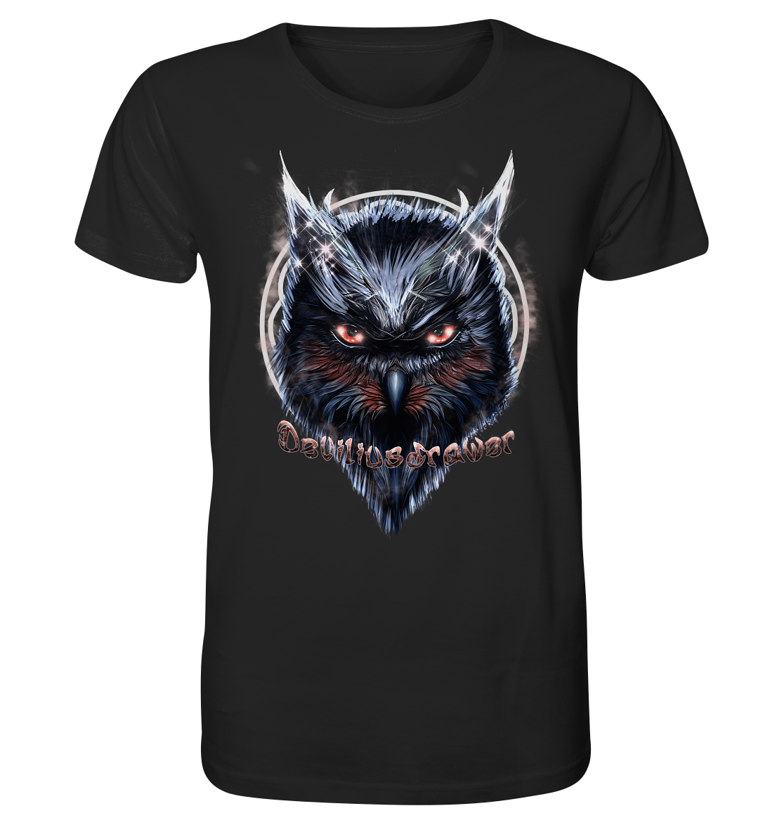 Deviliusdrawer Fire Owl - Organic Shirt