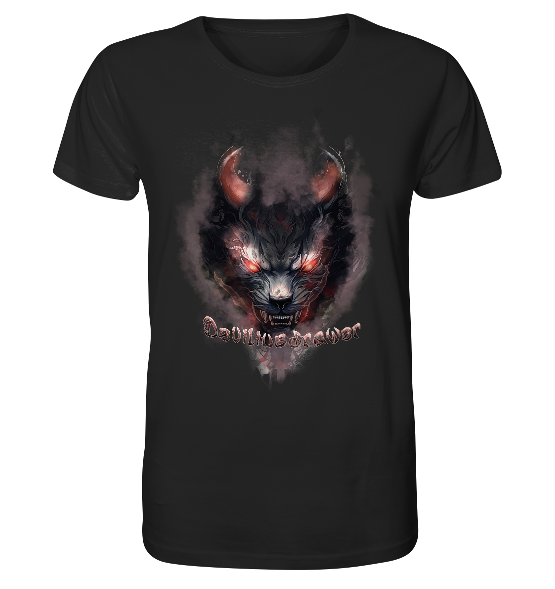 Deviliusdrawer Red Smoked Cat - Organic Shirt