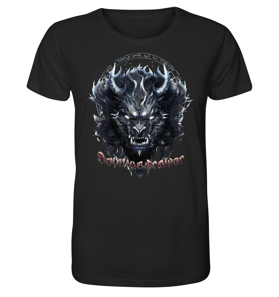 Deviliusdrawer Dark Wolf Mask - Organic Shirt