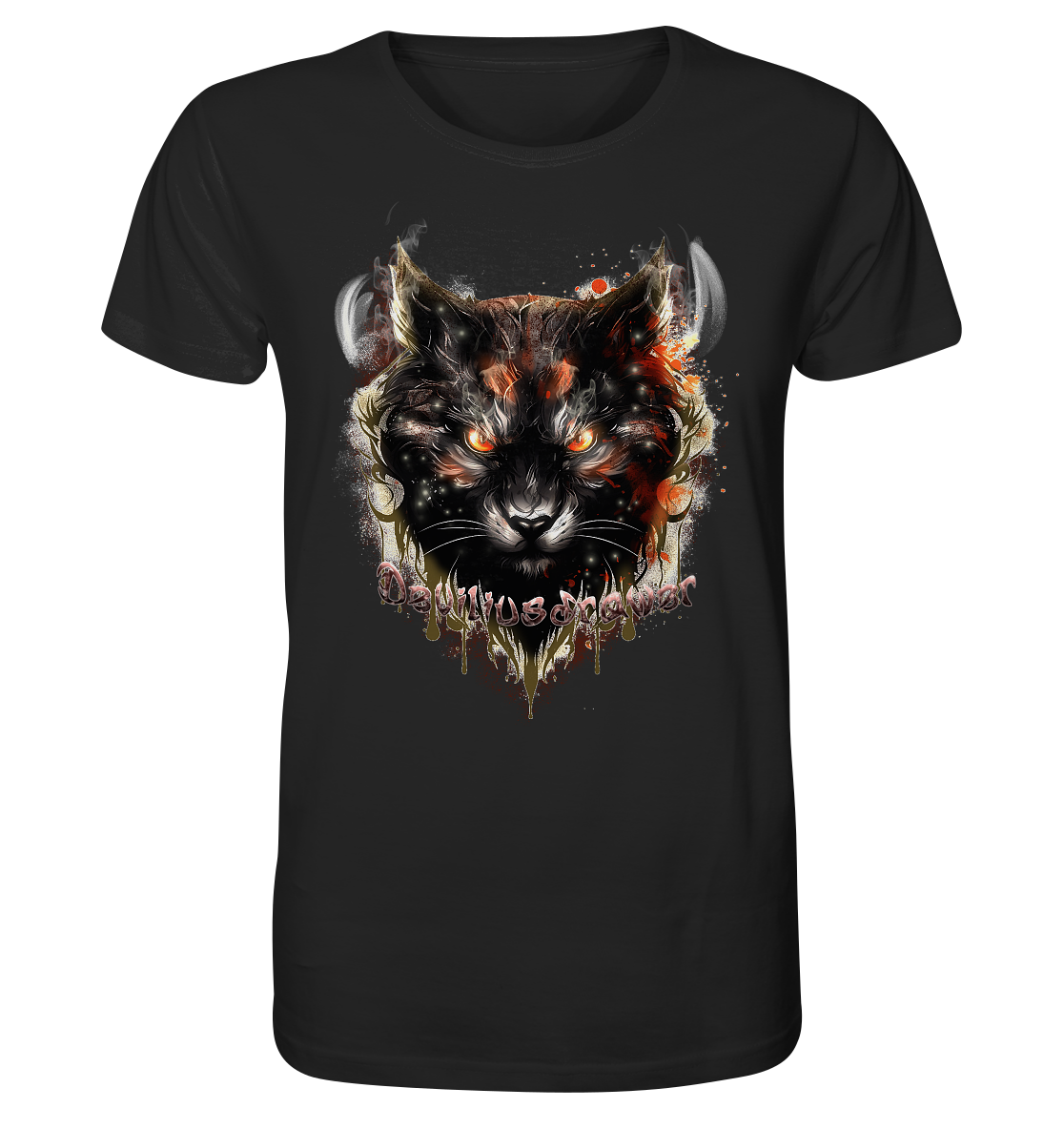 Deviliusdrawer Red Devil Cat - Organic Shirt