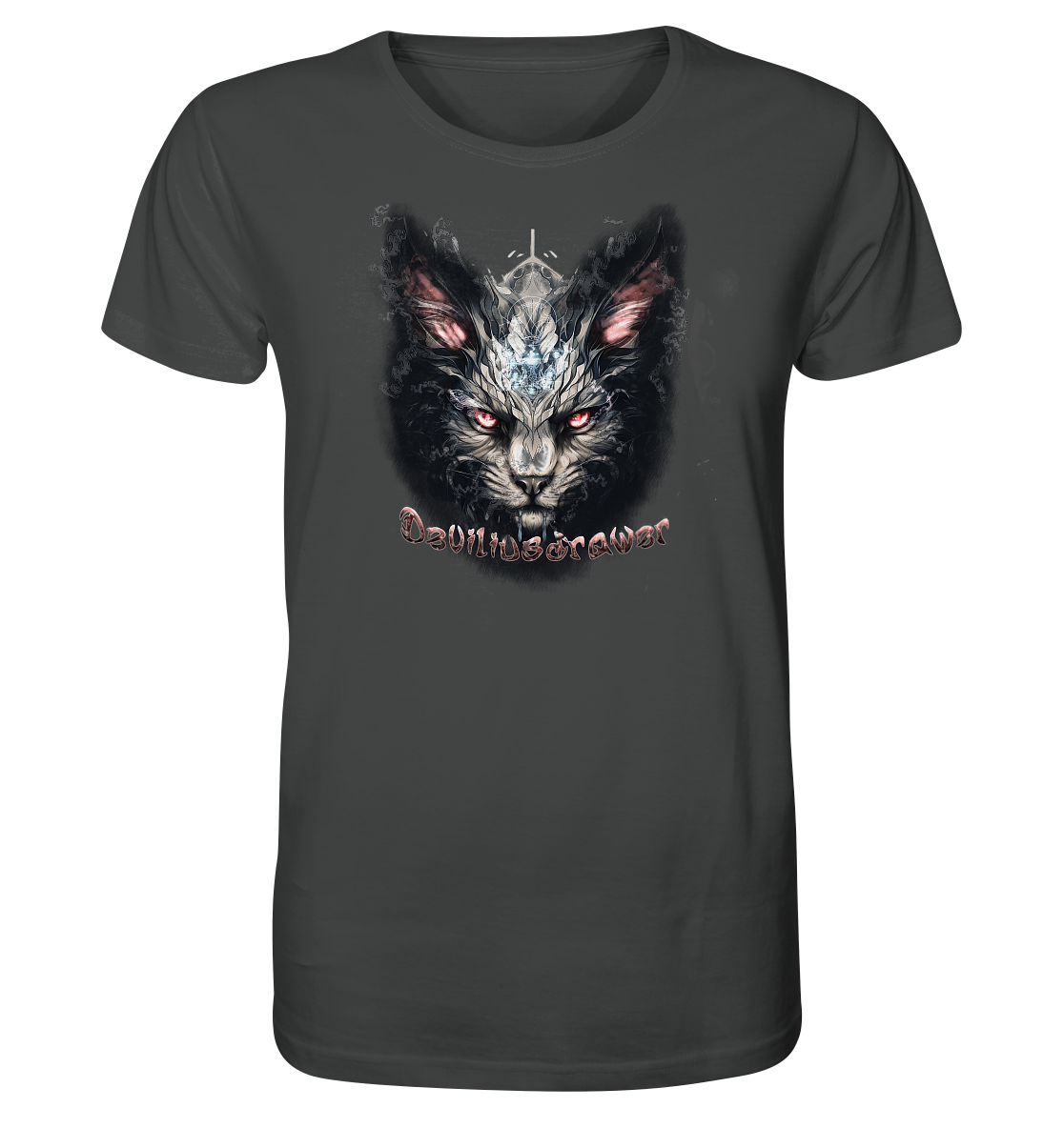 Deviliusdrawer Myshtical Redeyed Cat - Organic Shirt
