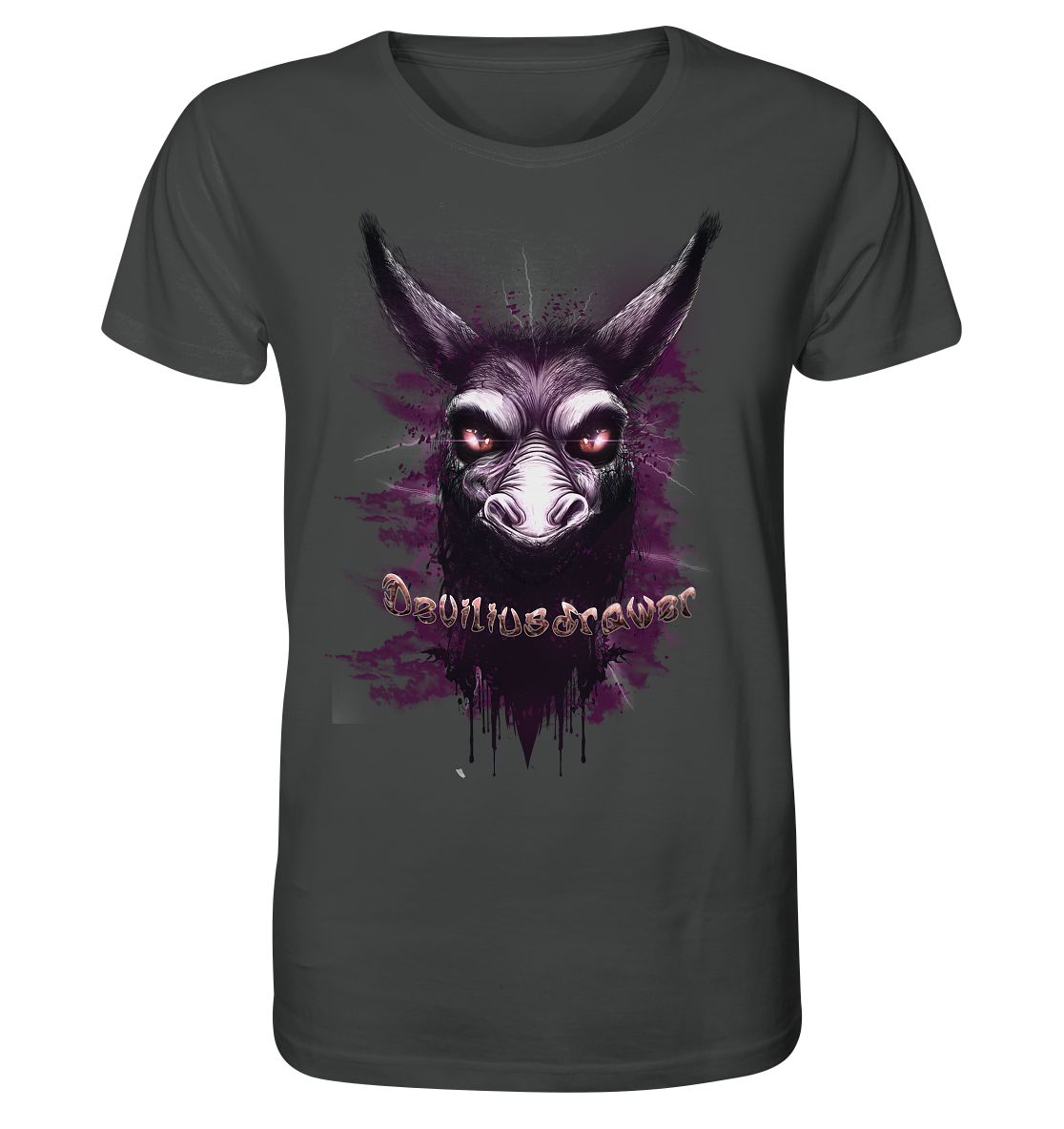Deviliusdrawer Purple Donkey - Organic Shirt