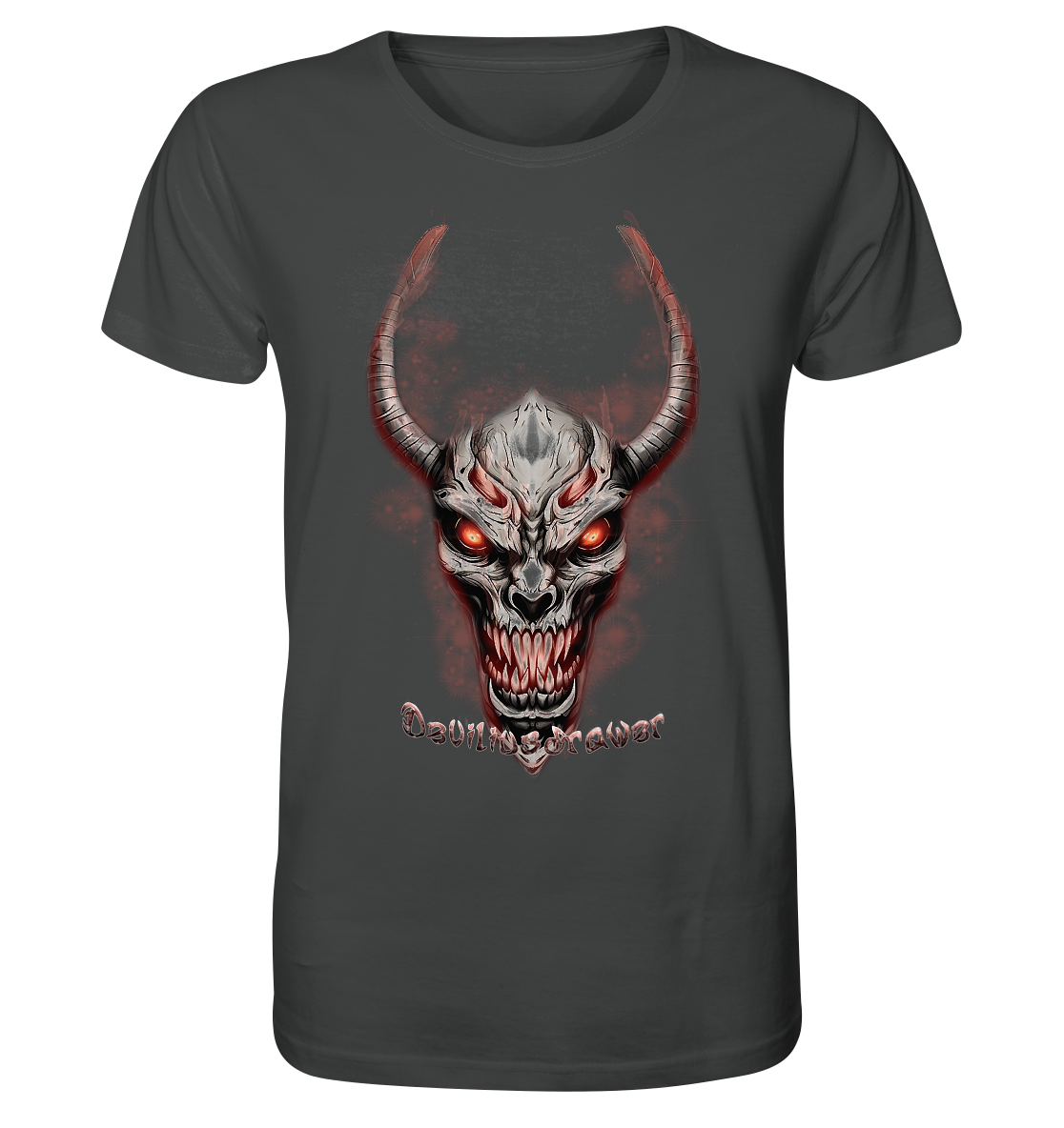 Deviliusdrawer Red Eyed Skeleton - Organic Shirt