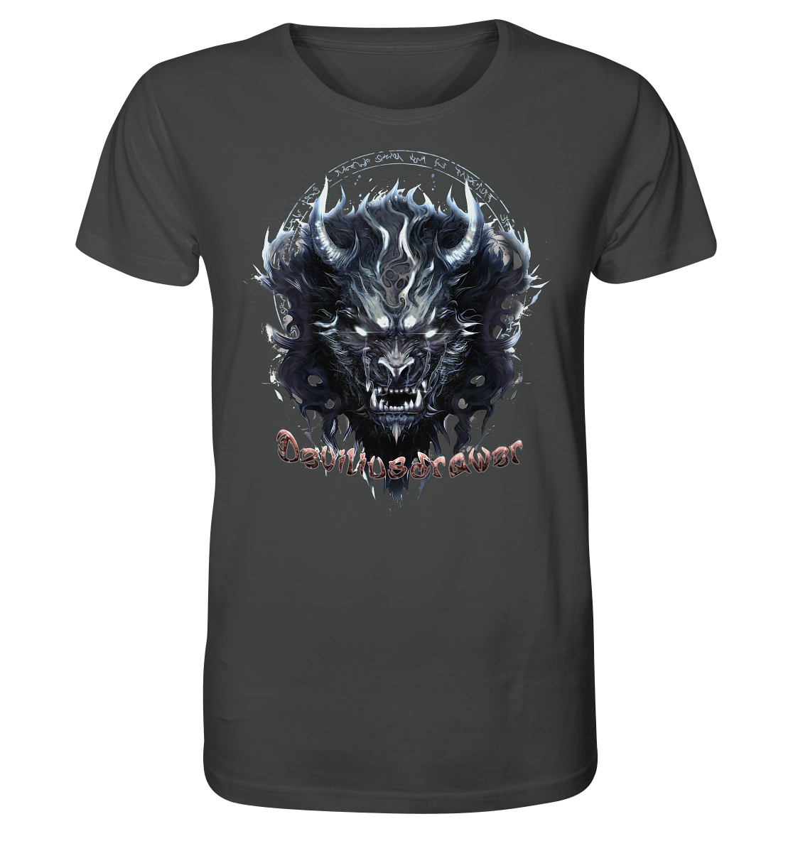 Deviliusdrawer Dark Wolf Mask - Organic Shirt