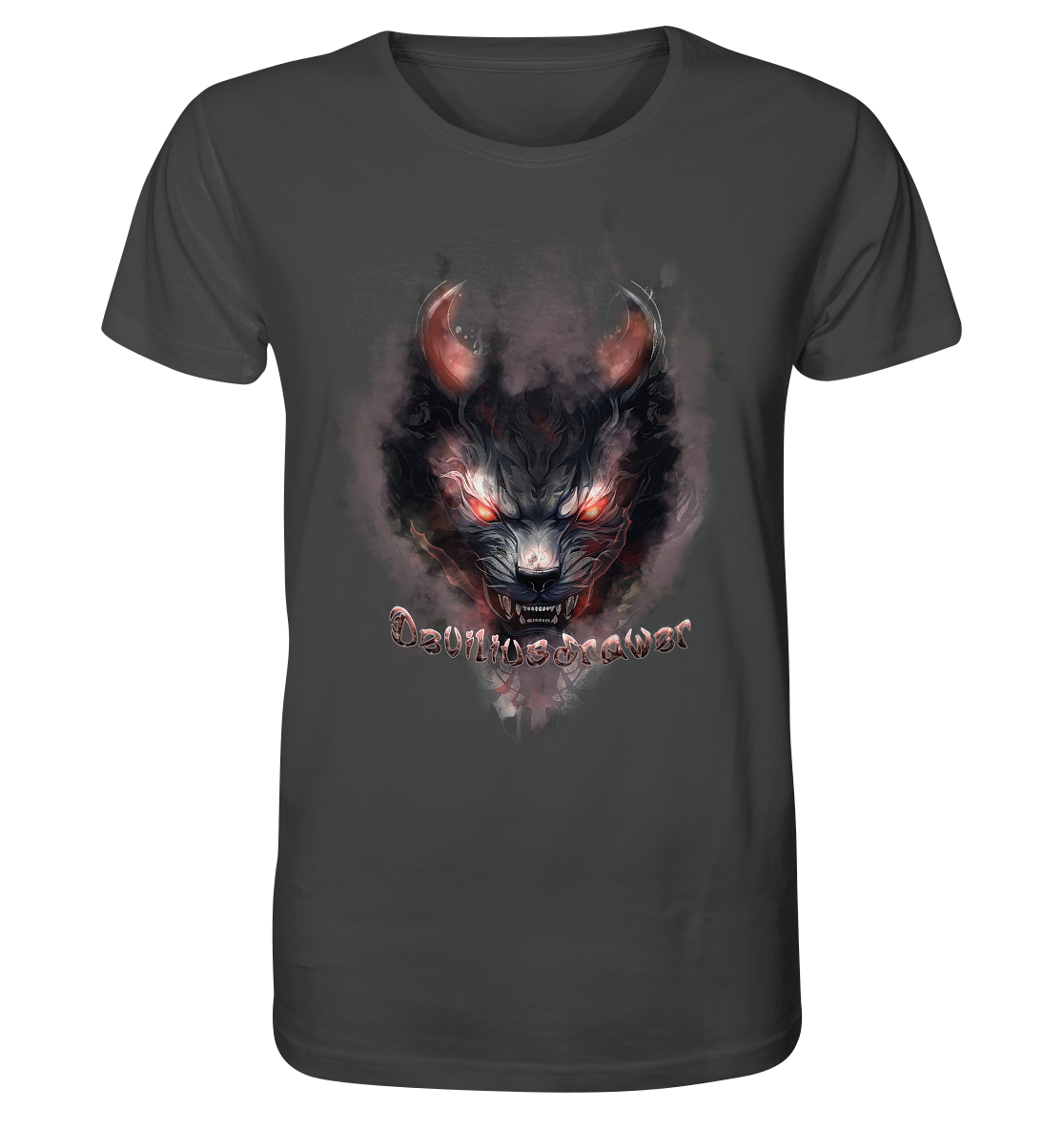 Deviliusdrawer Red Smoked Cat - Organic Shirt