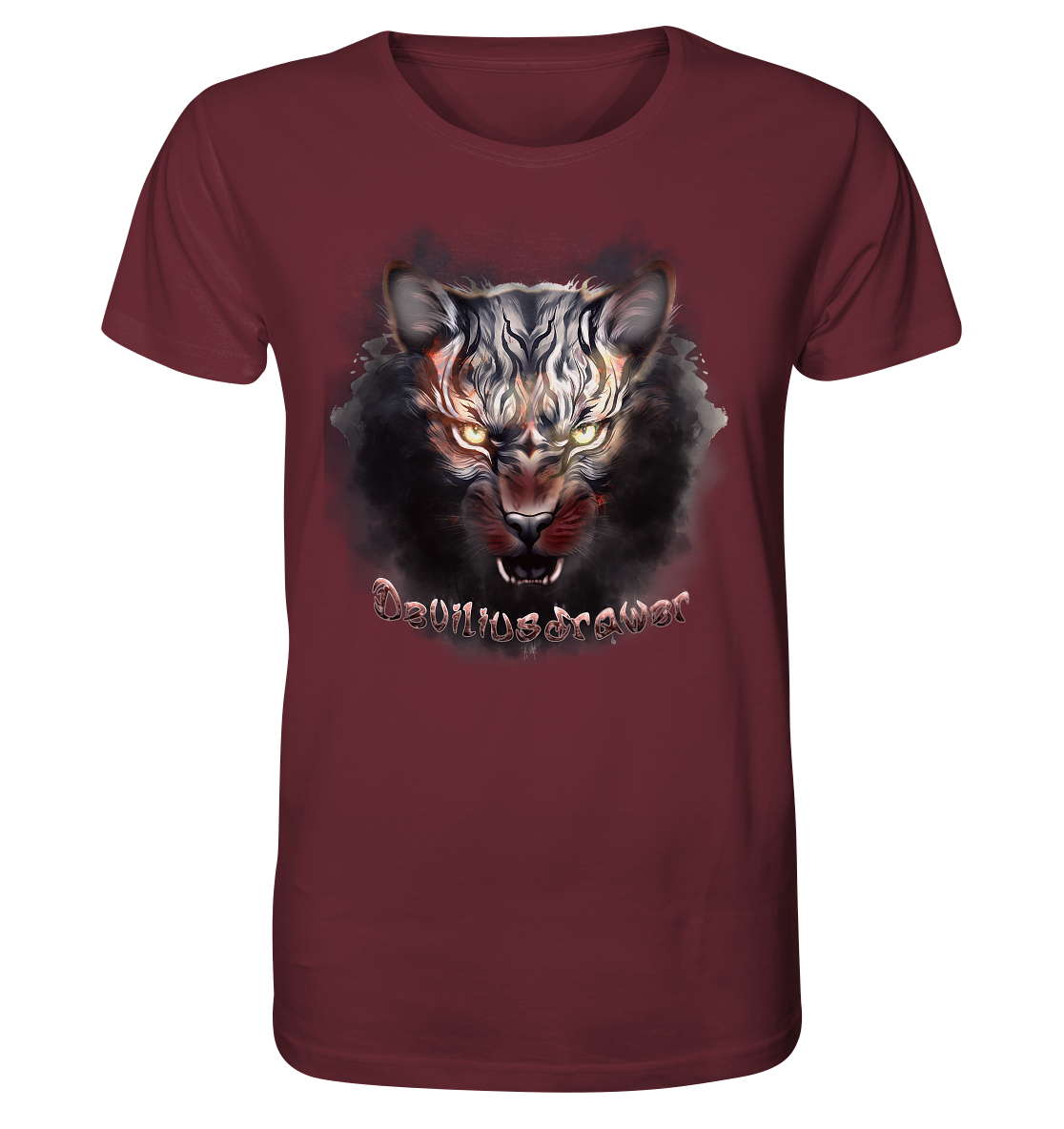 Deviliusdrawer Smoke Tiger - Organic Shirt