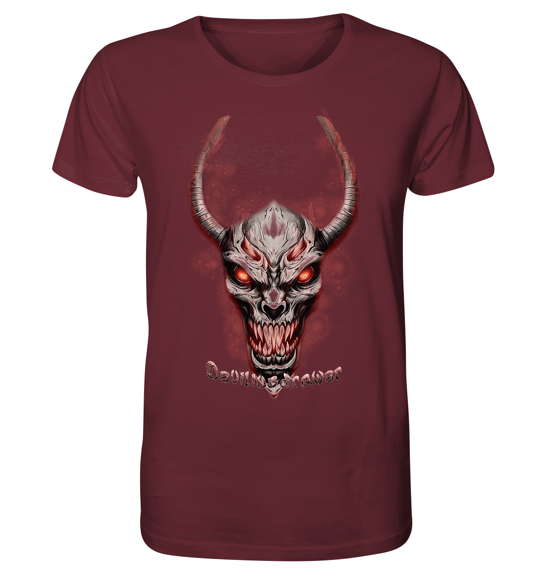 Deviliusdrawer Red Eyed Skeleton - Organic Shirt