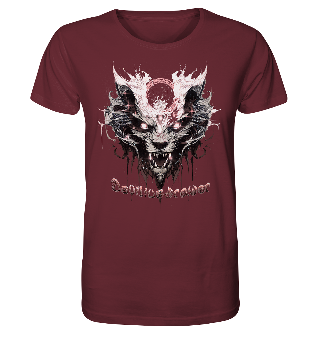 Deviliusdrawer Demonic Glow Cat - Organic Shirt