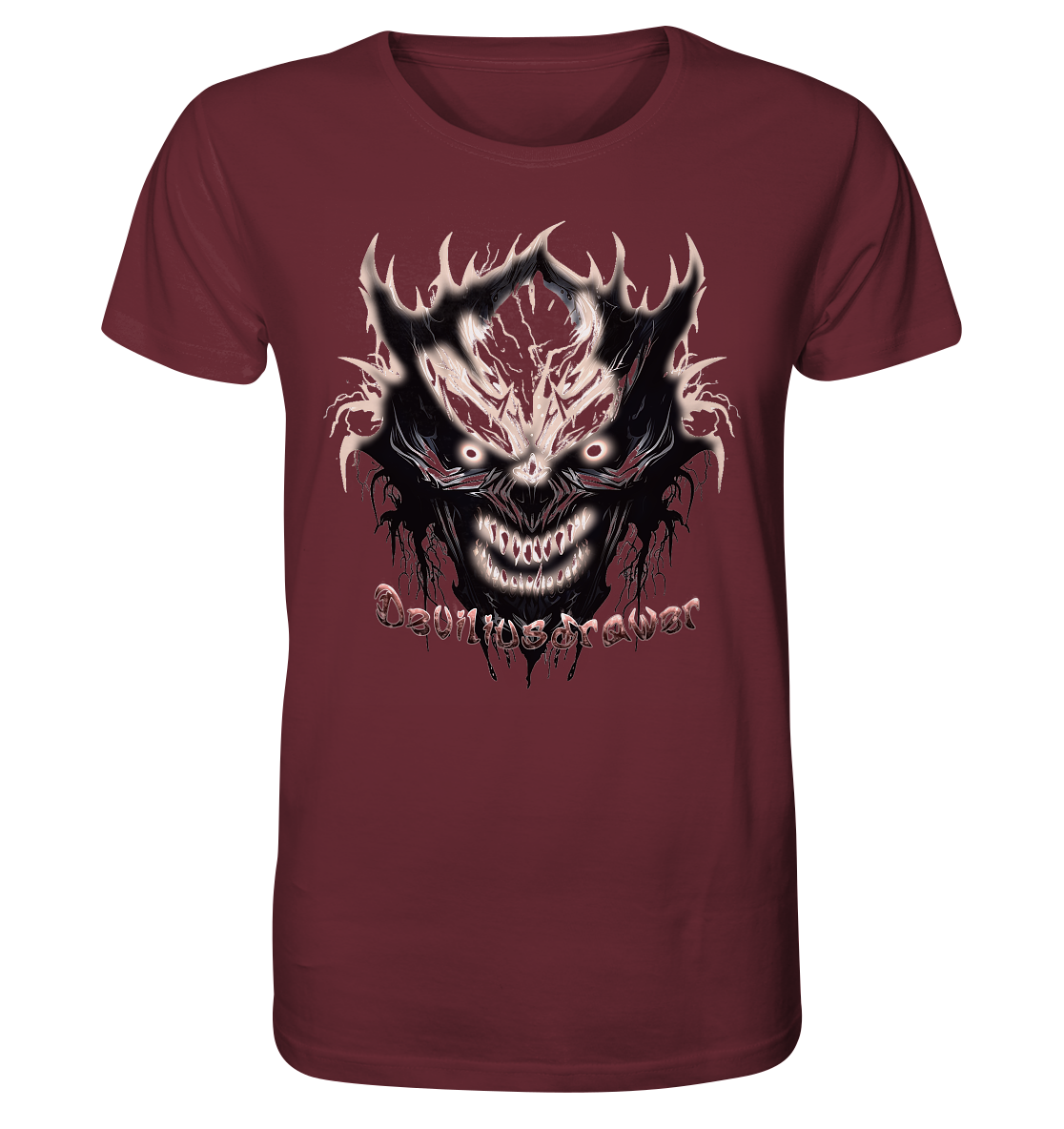 Deviliusdrawer Crazy Glow Devil - Organic Shirt