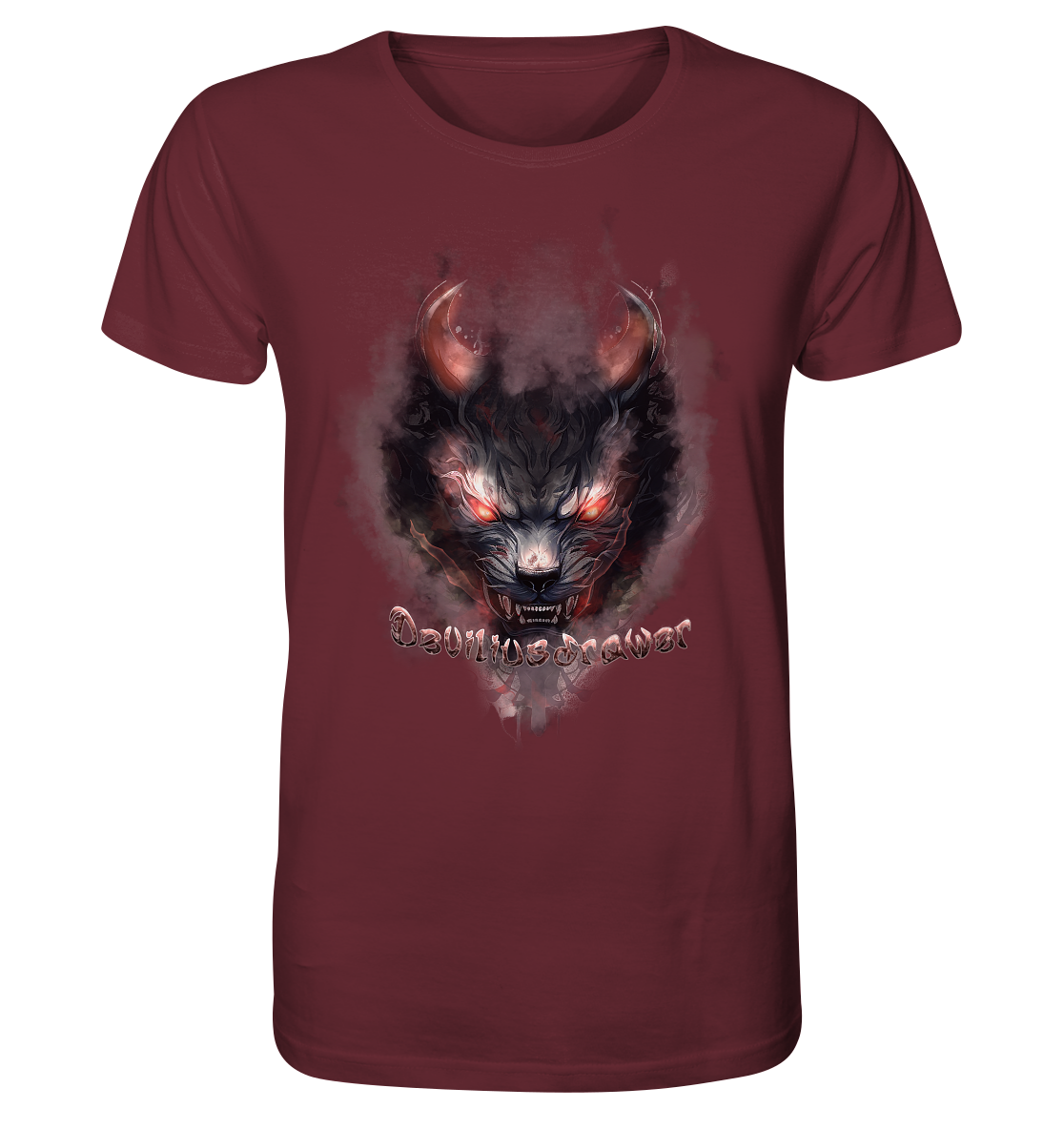 Deviliusdrawer Red Smoked Cat - Organic Shirt