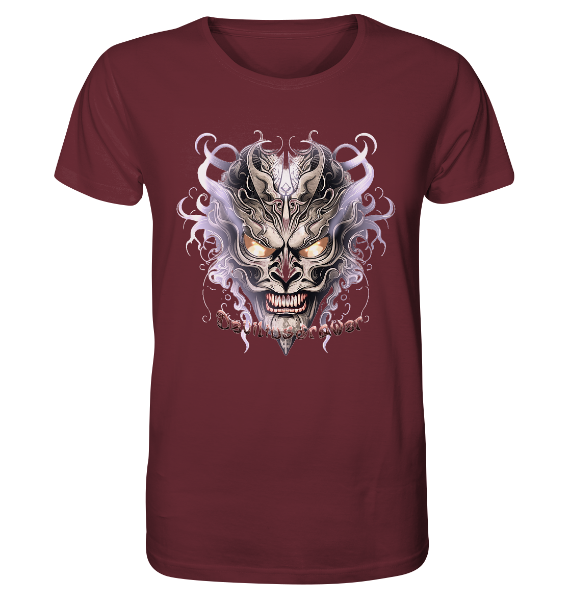 Deviliusdrawer Demon Mask Violet - Organic Shirt
