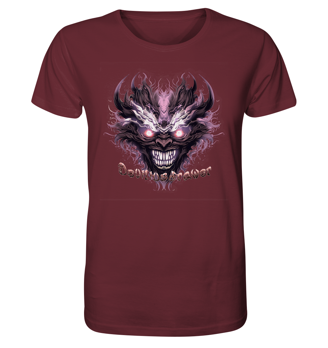 Deviliusdrawer Crazy Mask - Organic Shirt