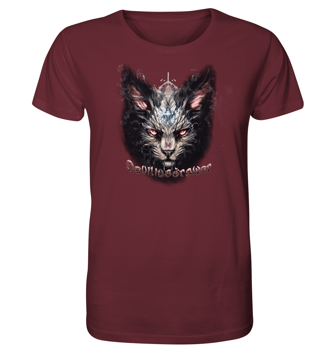 Deviliusdrawer Myshtical Redeyed Cat - Organic Shirt