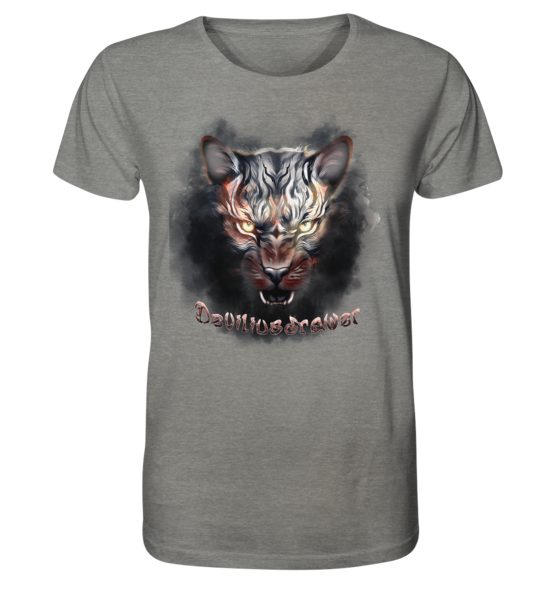 Deviliusdrawer Smoke Tiger - Organic Shirt