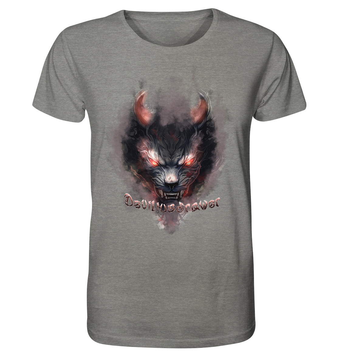 Deviliusdrawer Red Smoked Cat - Organic Shirt