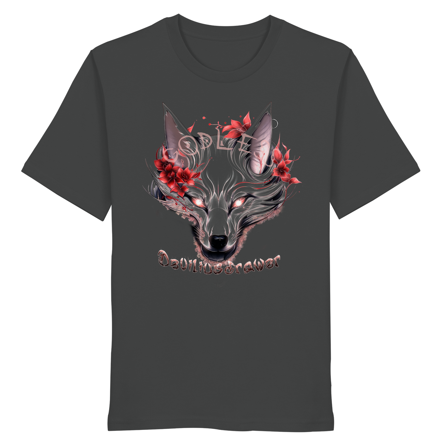 Deviliusdrawer Kitsune Wolf - Organic Shirt