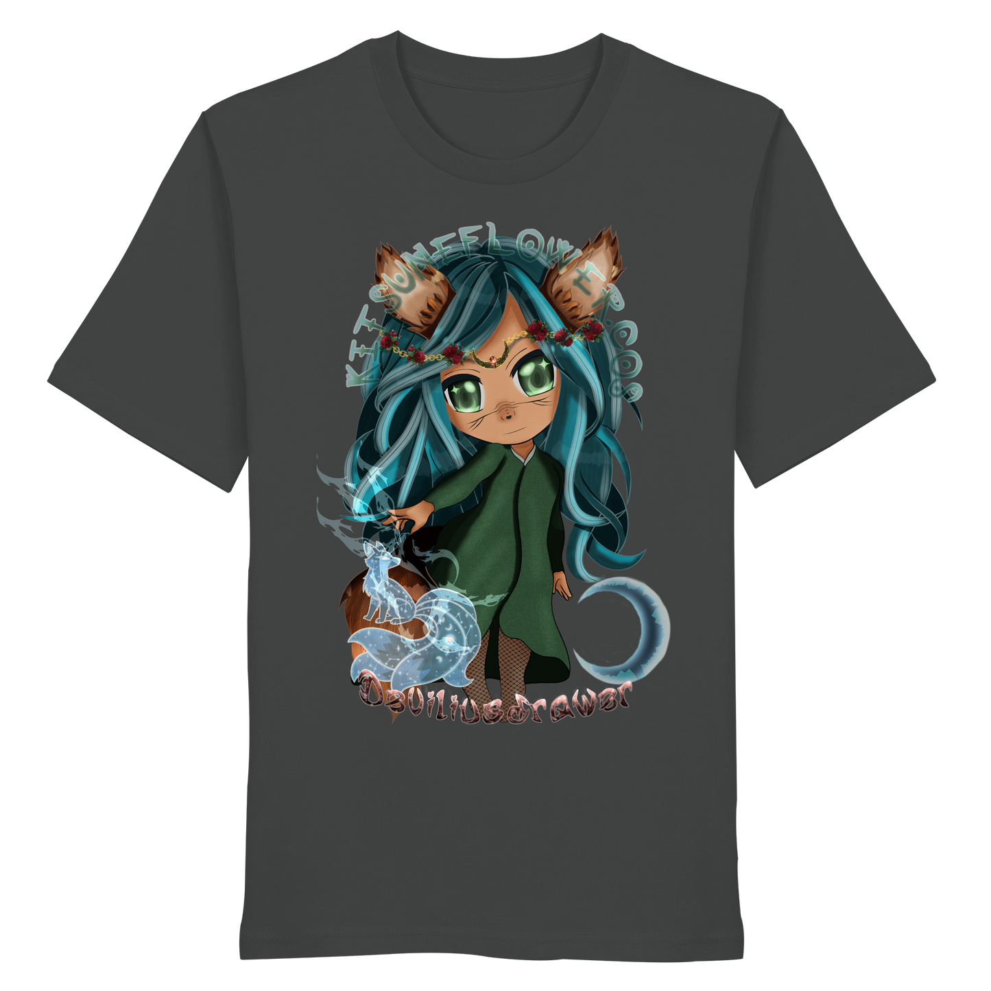 Deviliusdrawer Kitsuneflower - Organic Shirt