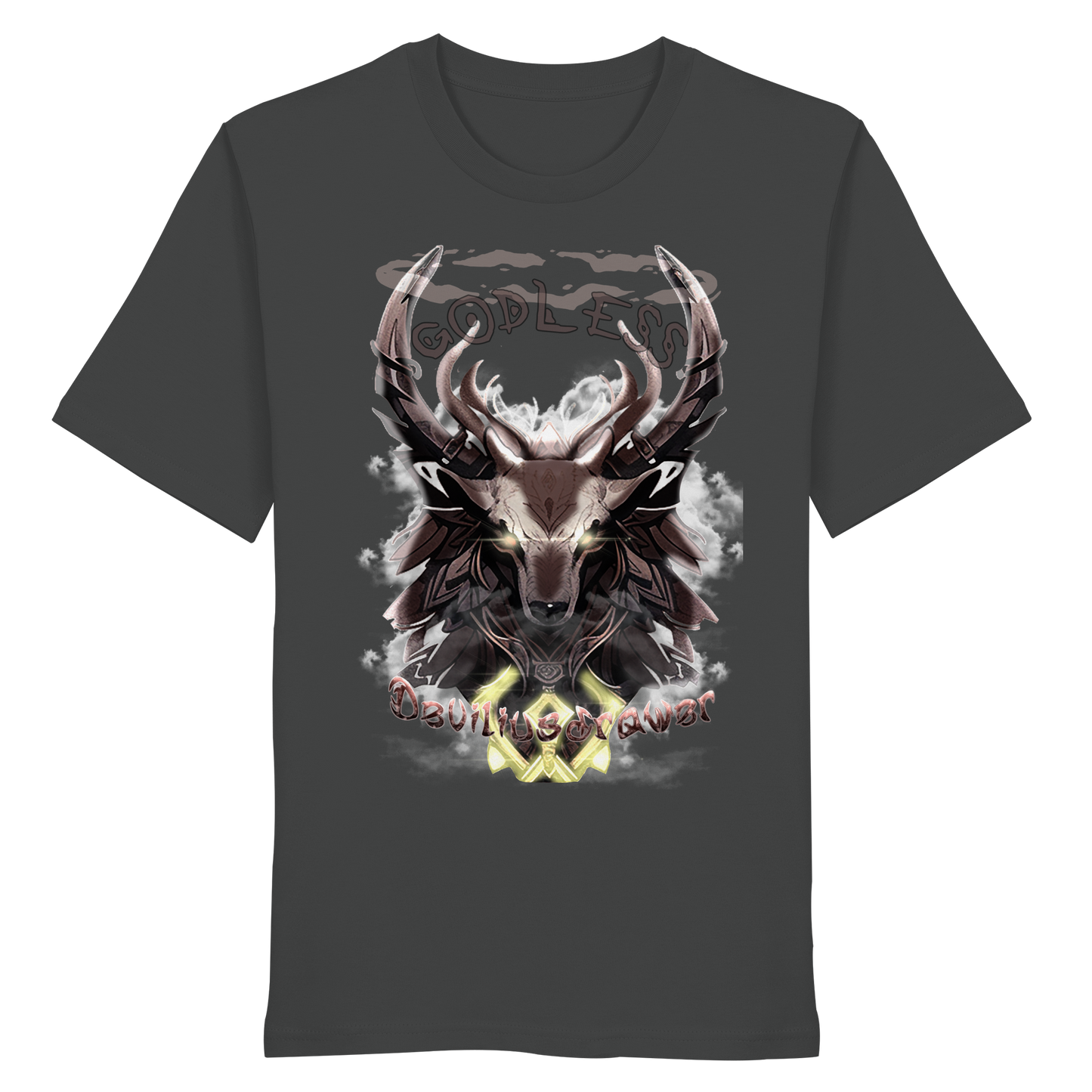 Deviliusdrawer Godless Deer - Organic Shirt