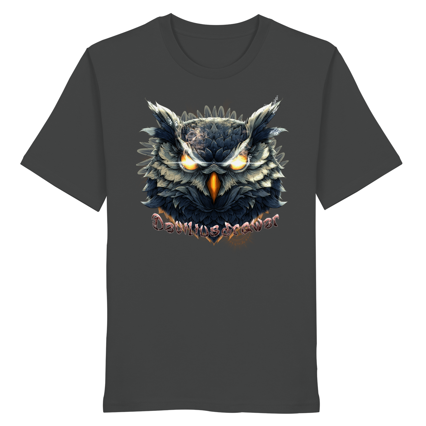 Deviliusdrawer Dark Fire Owl - Organic Shirt