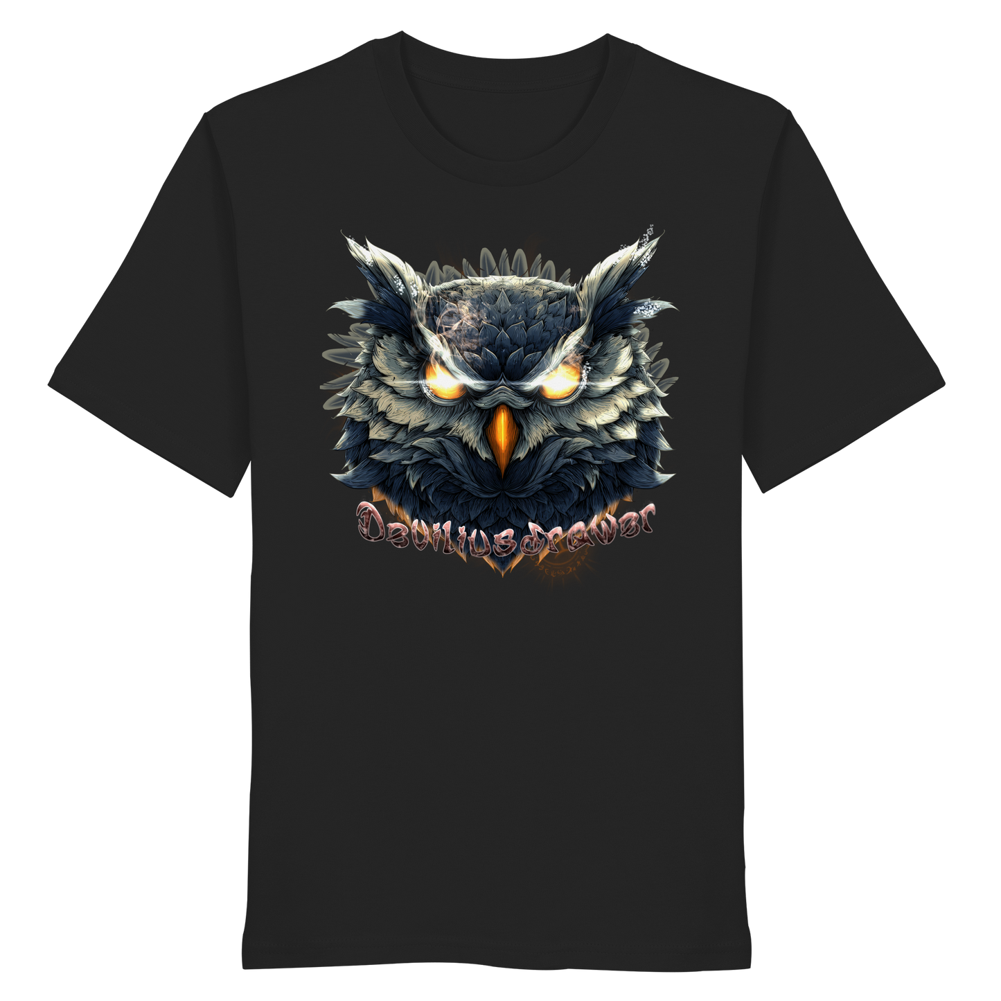 Deviliusdrawer Dark Fire Owl - Organic Shirt