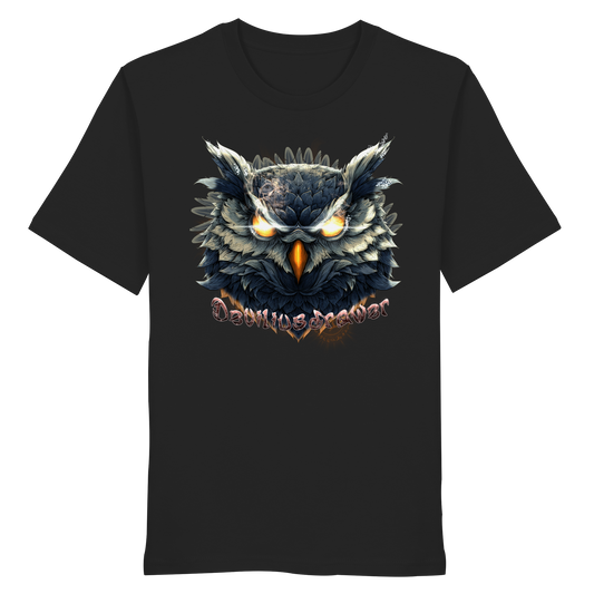 Deviliusdrawer Dark Fire Owl - Organic Shirt