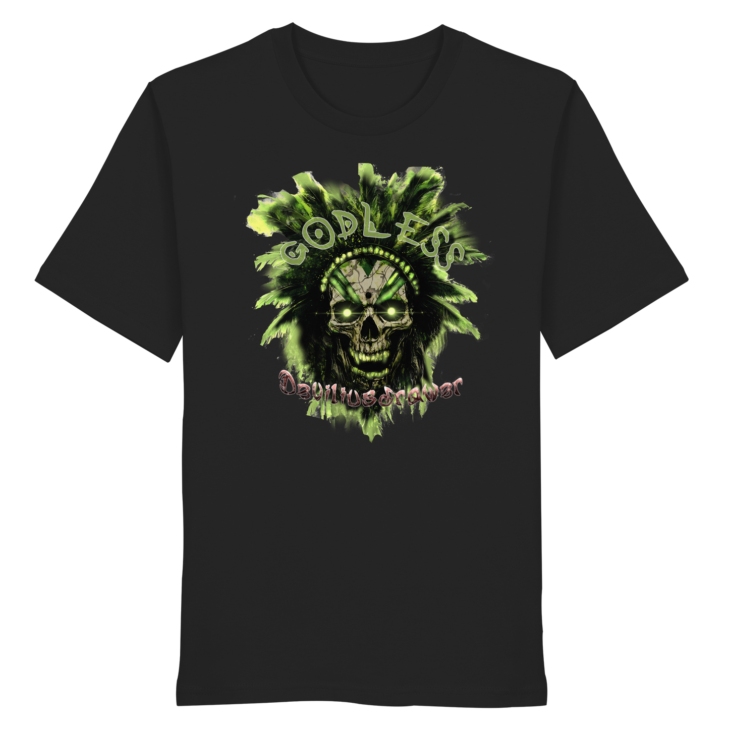 Deviliusdrawer Godless Skull - Organic Shirt