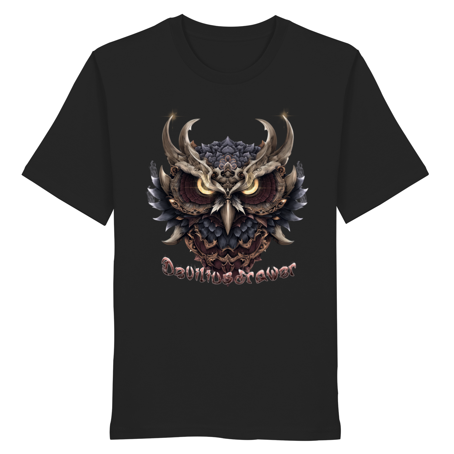 Deviliusdrawer Golden Owl - Organic Shirt