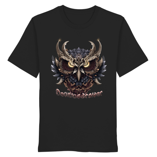 Deviliusdrawer Golden Owl - Organic Shirt