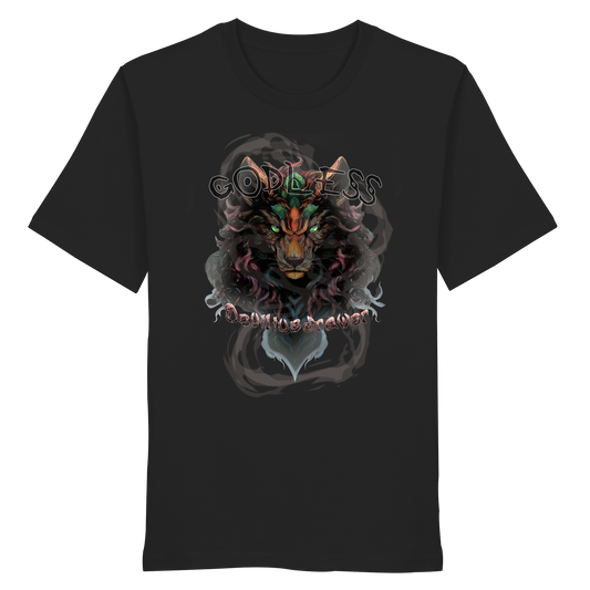 Deviliusdrawer Godless Wolf - Organic Shirt