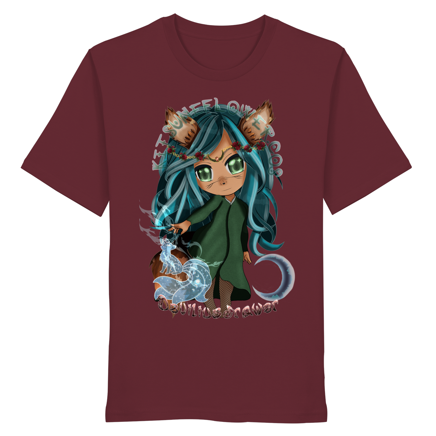 Deviliusdrawer Kitsuneflower - Organic Shirt
