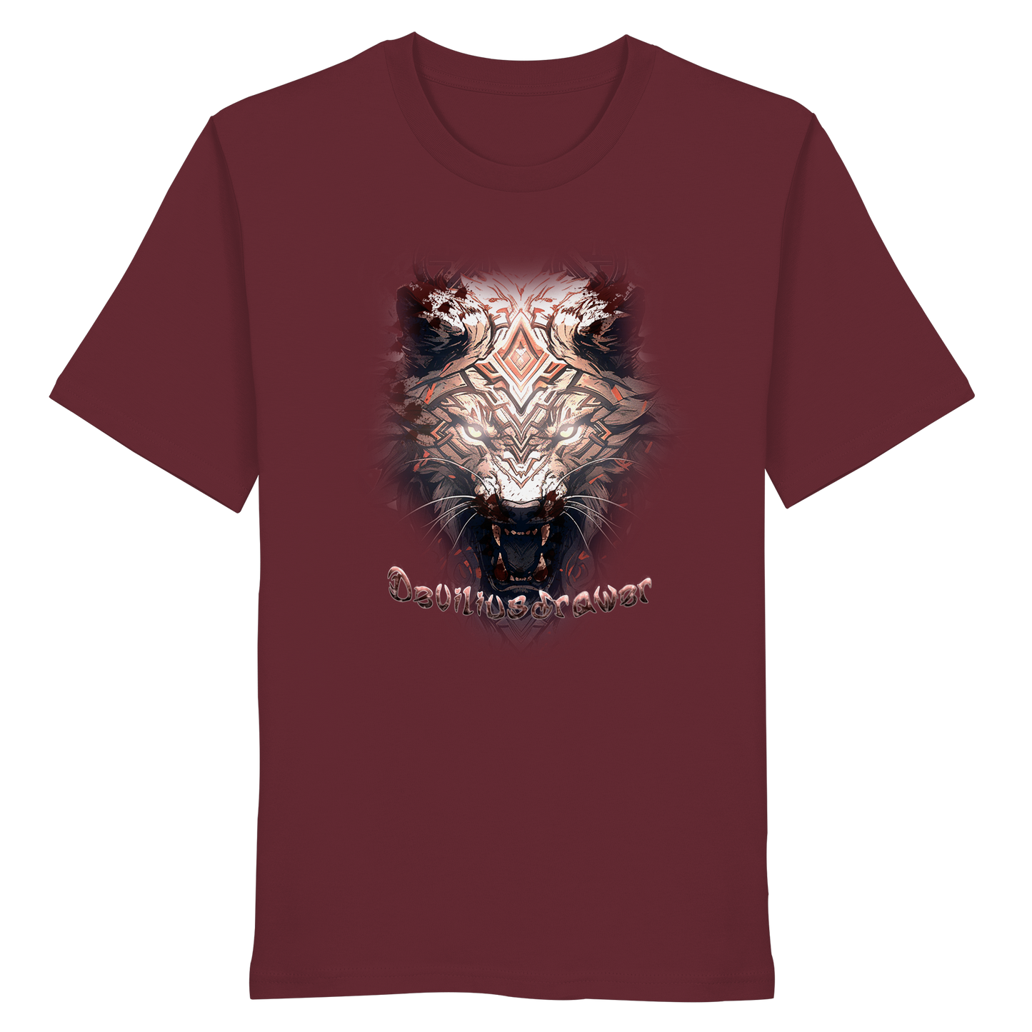 Deviliusdrawer Gold Metal Tiger - Organic Shirt