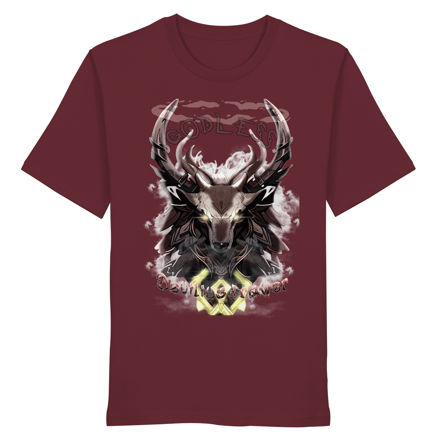 Deviliusdrawer Godless Deer - Organic Shirt