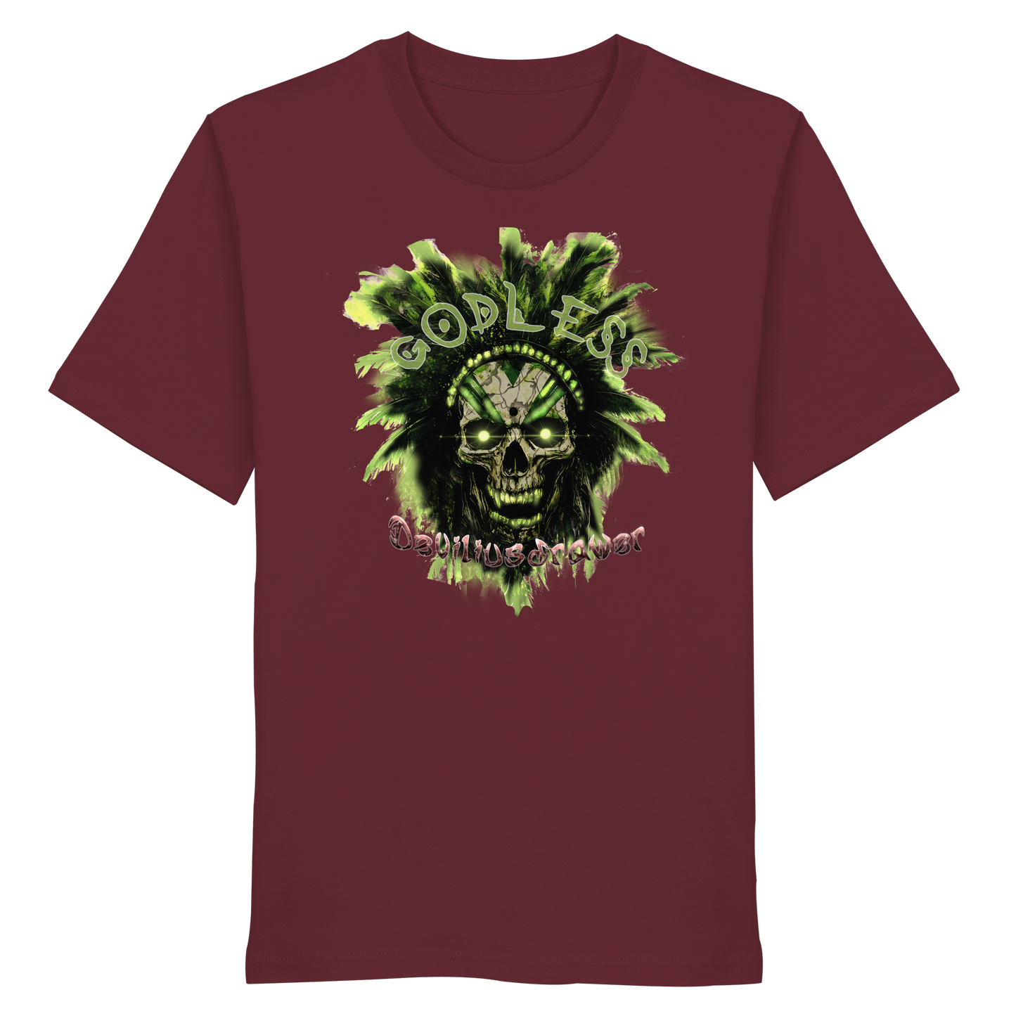 Deviliusdrawer Godless Skull - Organic Shirt