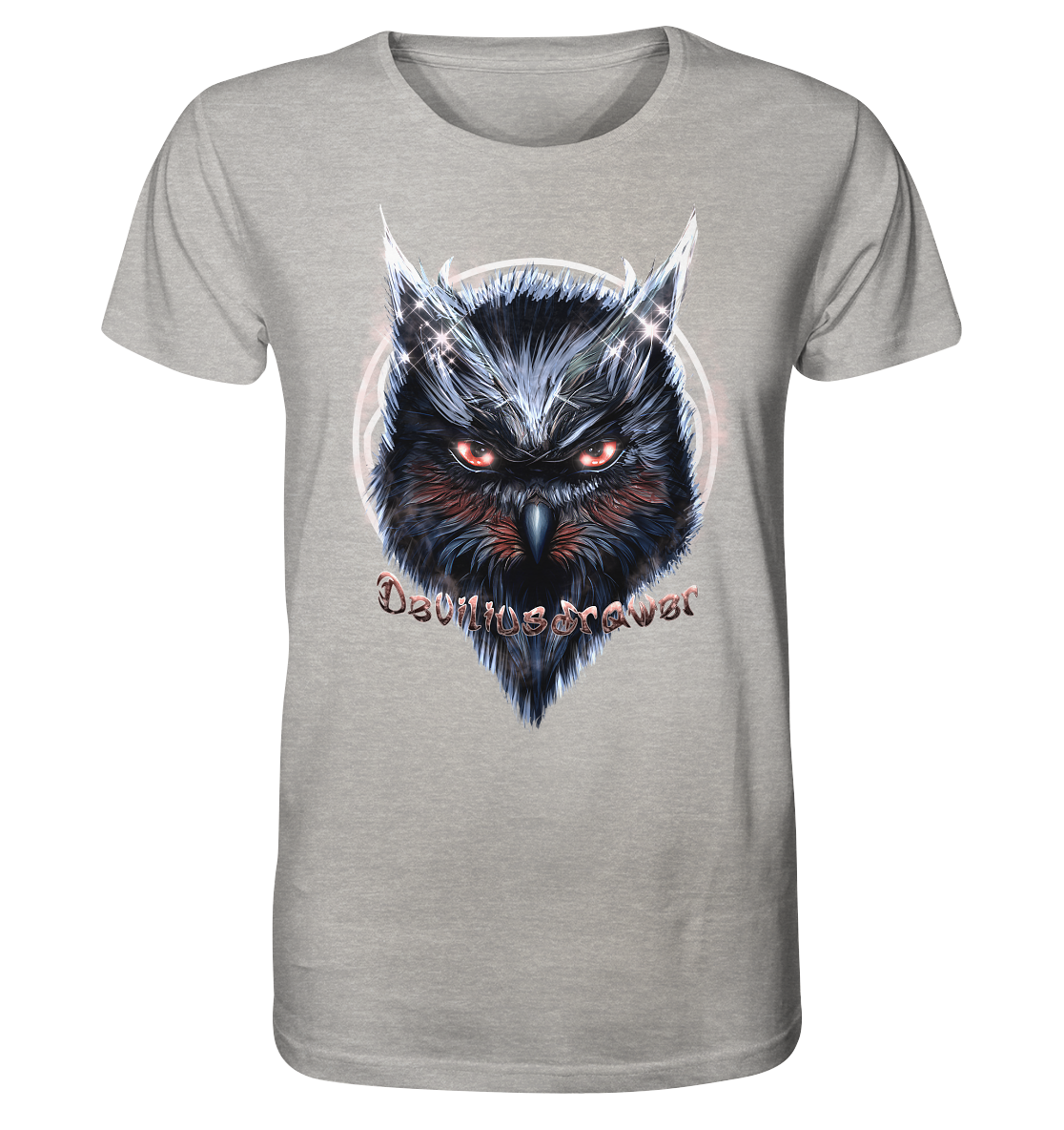 Deviliusdrawer Fire Owl - Organic Shirt
